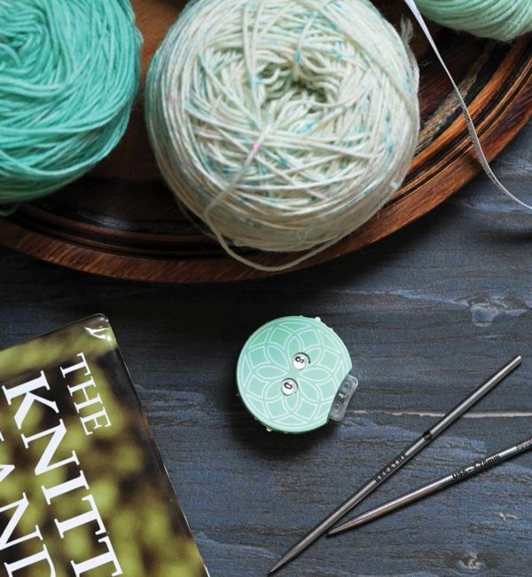 Knitters Pride Mindful collection teal row counter